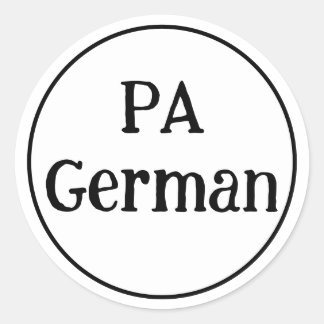 PA German Round Stickers