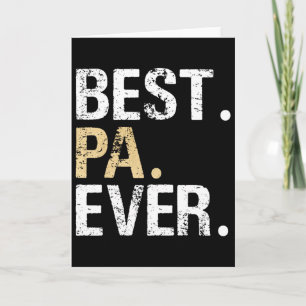 Pa Gift From Granddaughter Grandson Best Pa Card
