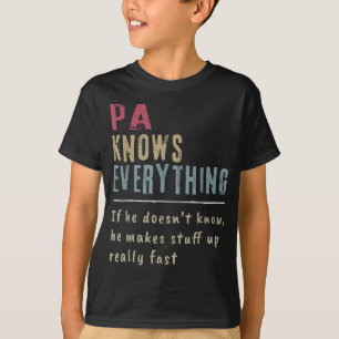Pa Know Everything - Grandpa Gift T-Shirt