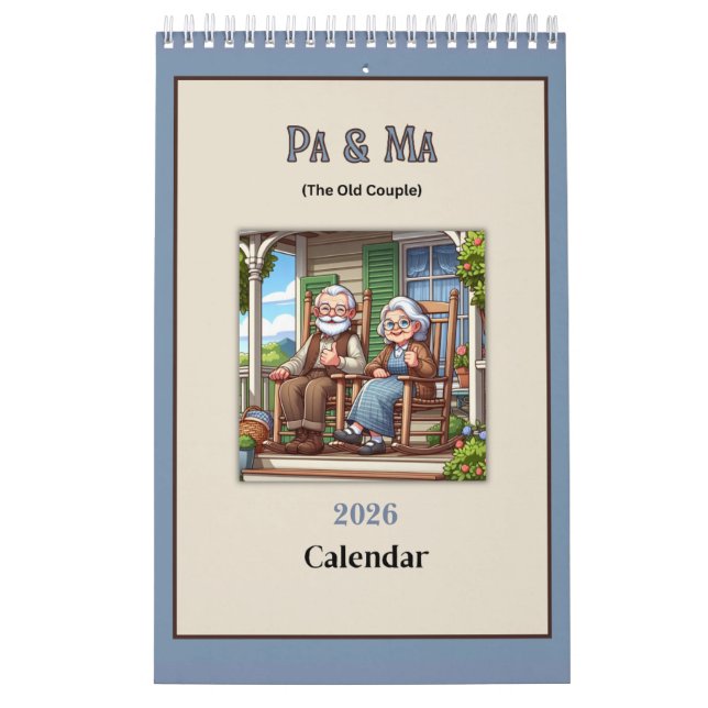 Pa & Ma (The Old People) Fun 2026 Calendar (Cover)