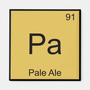 Pa - Pale Ale Chemistry Element Symbol Beer Tee Magnet
