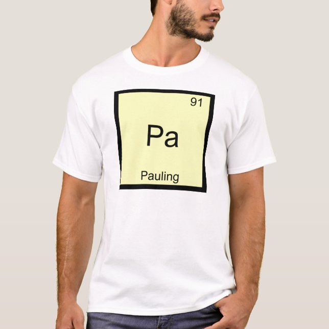 Pa - Pauling Funny Chemistry Element Symbol Tee (Front)