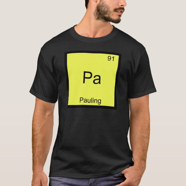 Pa - Pauling Funny Chemistry Element Symbol Tee (Front)