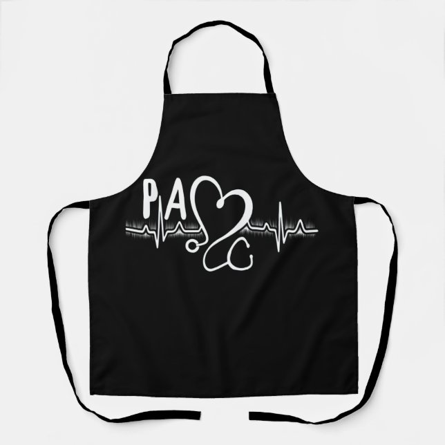 PA Physician Assistant Heartbeat Apron (Front)