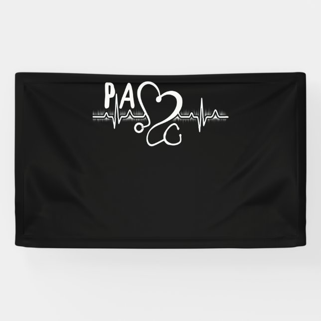 PA Physician Assistant Heartbeat Banner (Horizontal)