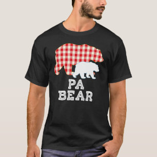 Pa Plaid Great Bear Daddy Grandpa Father Day Proud T-Shirt