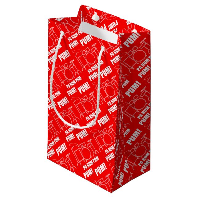 Pa Rum Pum Pum Pum Small Gift Bag (Front Angled)