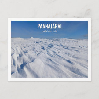 Paanajarvi National Park Winter Snow Landscape Postcard
