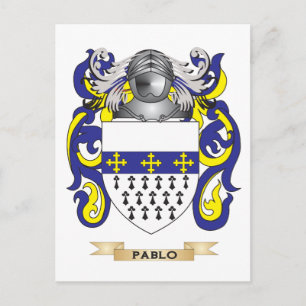 Pablo Coat of Arms (Family Crest) Postcard