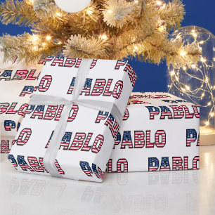 Pablo Vorname Name USA US Geschenkpapier Papier Wrapping Paper
