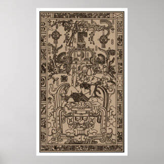 Pacal's Sarcophagus - Ancient Mayan Spaceship Poster