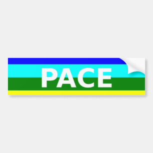 Pace(Peace) Flag Italian Bumper Sticker