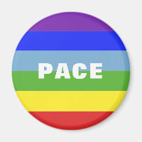 Pace – Peace – Frieden – Rainbow Colour Regenbogen