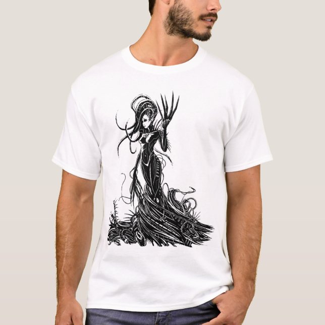 Paced Heart Dark Angie Front T-Shirt (Front)
