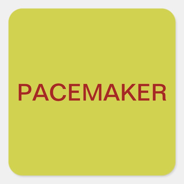 Pacemaker Medical Chart Labels (Front)