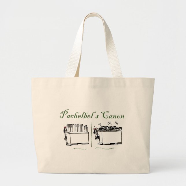 Pachelbel's Canon Large Tote Bag (Front)