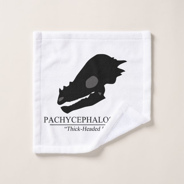 Pachycephalosaurus Skull Wash Cloth (Wash Cloth)
