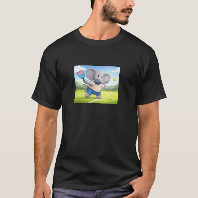 Pachyderm Pickleball Elephant T-Shirt (Front)