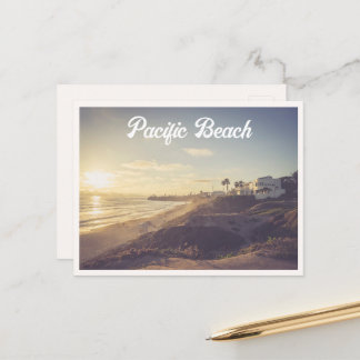 Pacific Beach Law Street San Diego North PB Photo Postcard