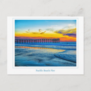 Pacific Beach Pier Post Card
