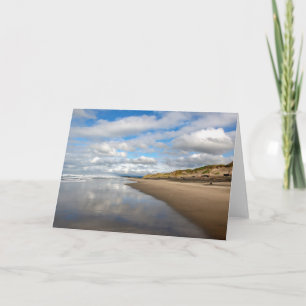Pacific beach reflections greeting card