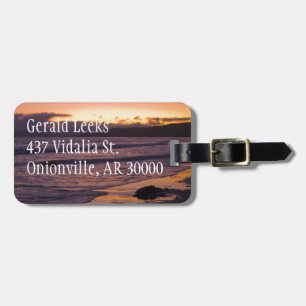 Pacific Beach Sunset Luggage Tag