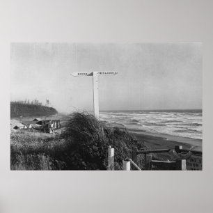 Pacific Beach, WA - Sign Miles to China