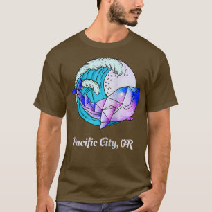 Pacific City OR Japanese Paint Geometric Orca Kill T-Shirt