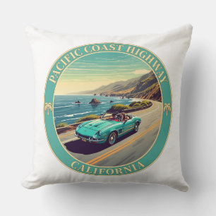 Pacific Coast Highway California Cushion