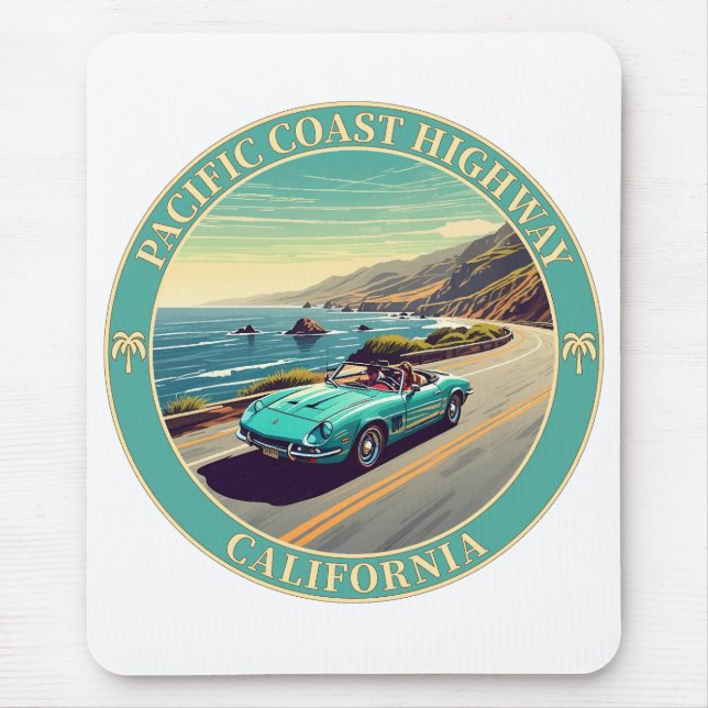 Pacific Coast Highway California Mouse Pad (Front)