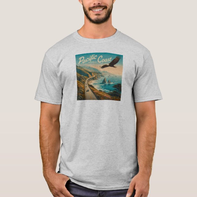 Pacific Coast Highway Eagle T-Shirt (Front)