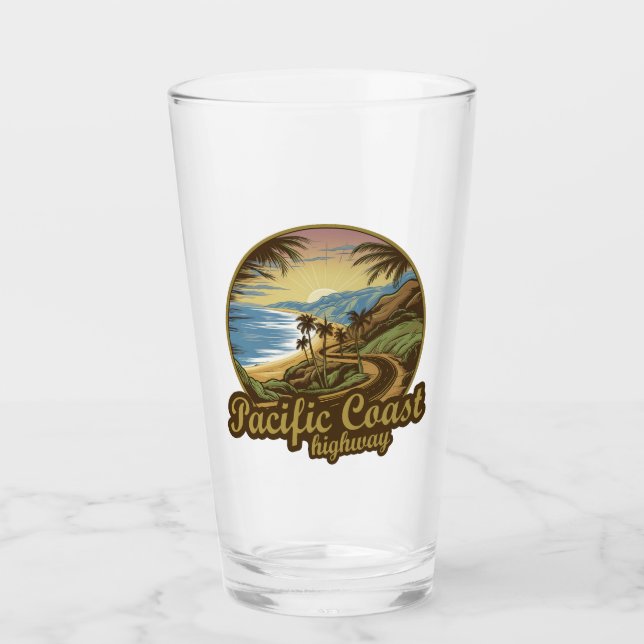 Pacific Coast Highway Retro Glass (Front)