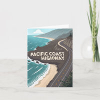 Pacific Coast Highway Retro Travel Art