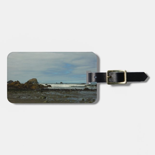 Pacific Coastline at Redwood National Park Luggage Tag (Front Horizontal)