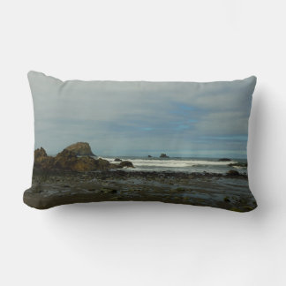 Pacific Coastline at Redwood National Park Lumbar Cushion