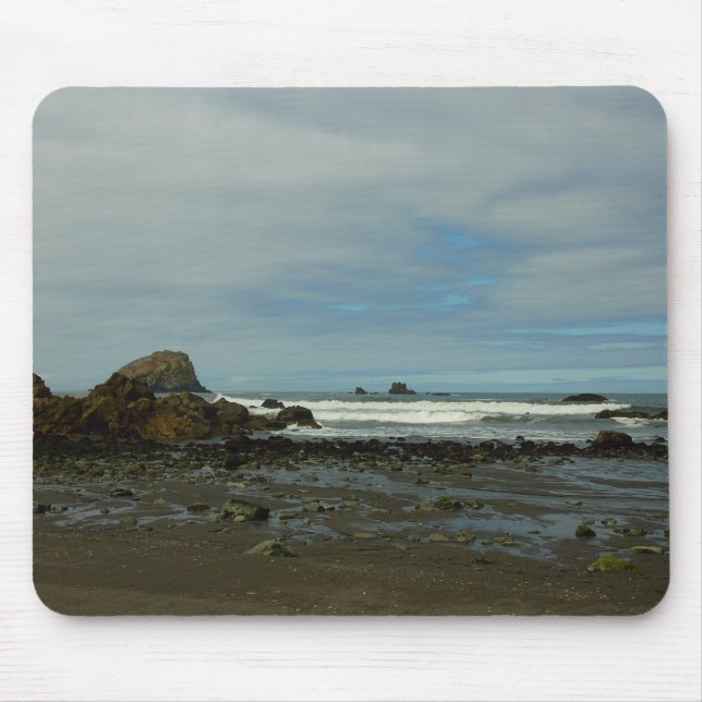 Pacific Coastline at Redwood National Park Mouse Pad (Front)