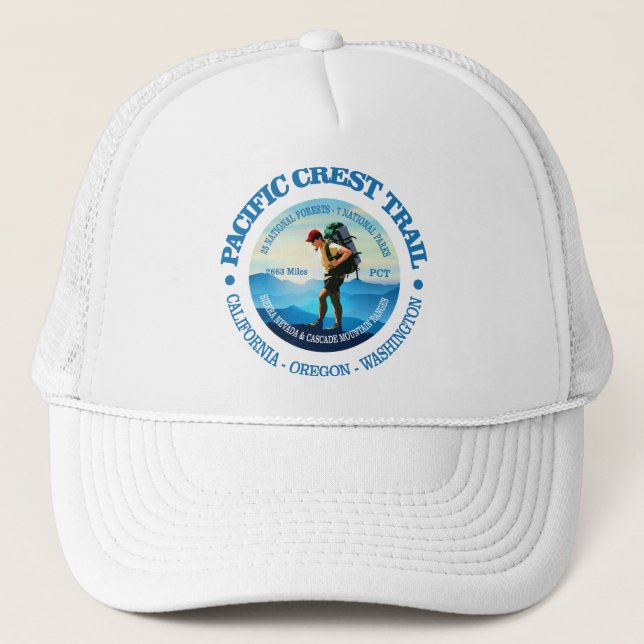 Pacific Crest Trail (Hiker C) Trucker Hat (Front)