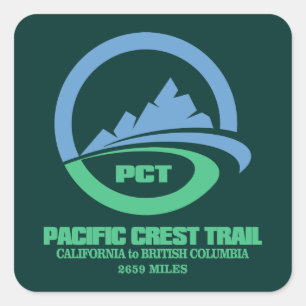 Pacific Crest Trail (L1) Square Sticker