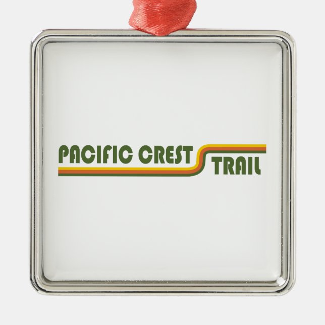 Pacific Crest Trail Metal Tree Decoration (Front)