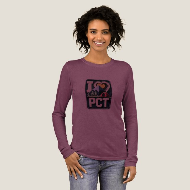 Pacific Crest Trail PCT long sleeve women's shirt  (Full Front)