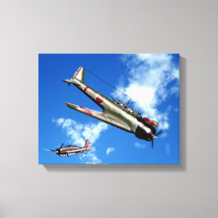 Pacific Dog Fight Canvas Print