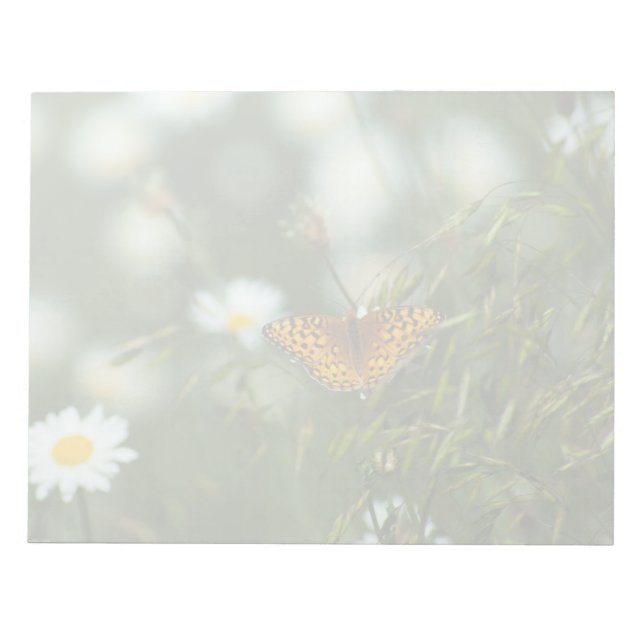 Pacific Fritillary Butterfly Notepad (Front)