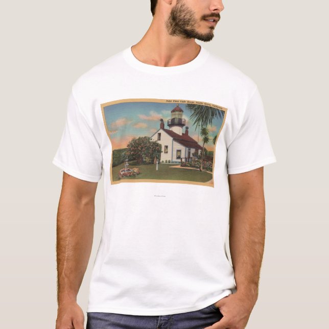 Pacific Grove, CA - Point Pinos Light House View T-Shirt (Front)
