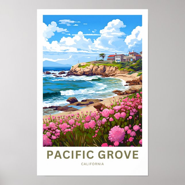 Pacific Grove California Travel Print (Front)
