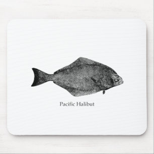 Pacific Halibut Logo Mouse Pad