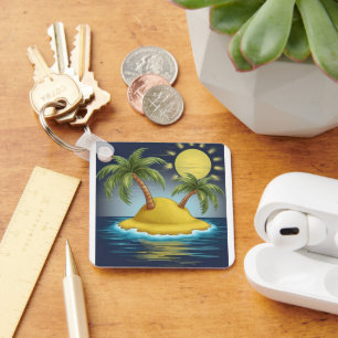 Pacific Island  Key Ring