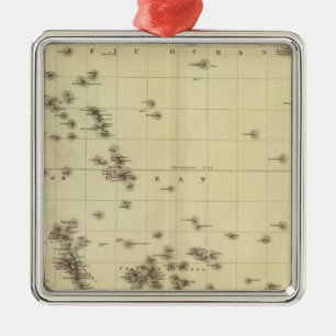 Pacific islands metal tree decoration