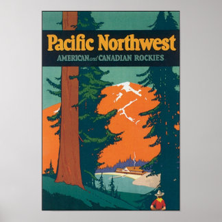 Pacific Northwest American and Canadian Rockies Poster