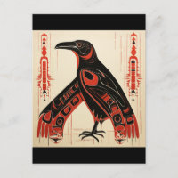 Pacific Northwest art style raven