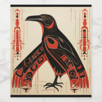 Pacific Northwest art style raven